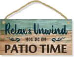 Patio Wall Decor Backyard Patio Signs And Decor Outdoor 10x5 Inches Hanging Sign... - Image 2