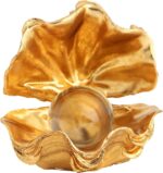 Pearl Oyster Statues Home Decor Living Room Decor Coffee Table Sculpture Bedroom... - Image 2