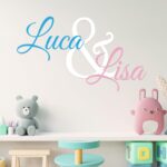 Personalized Multiple Font Wall Stickers for Baby Girl or Boy I Custom Name for ... - Image 2