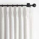 Pinch Pleated White Curtains 84 Inches Long for Living Room, Modern 100% Blackou... - Image 2