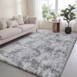 Poboton 6x9 Machine Washable Area Rugs for Living Room, Bedroom, Soft Fluffy Sha... - Image 2