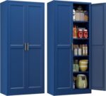 Polup Kitchen Pantry Cabinet, 71 Inch Tall Metal Pantry Cabinet with Doors and A... - Image 2