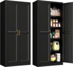 Polup Pantry Cabinet, 71 Inch Tall Kitchen Storage Cabinet, Metal Pantry Cabinet... - Image 2