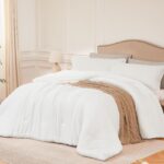 Quataly Queen Comforter Sets White,3PCS Soft Lightweight Breathable Bedding Comf... - Image 2