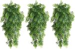 RECUTMS Artificial Hanging Plants Draping Pea Leaves Greenery 3PCS 2.5FT Faux Vi... - Image 2
