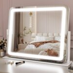 ROLOVE Large Vanity Mirror with Lights, 22"x17" Lighted Makeup Mirror for Desk, ... - Image 2