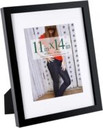RPJC 11x14 inch Picture Frame Made of Solid Wood and High Definition Glass Displ... - Image 2