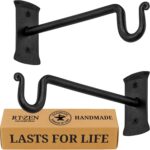RTZEN Plant Hangers Outdoor or Indoor - Wrought Iron Metal Hanger Indoor Hook - ... - Image 2