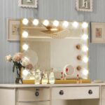 Ratsamee Gold Hollywood Vanity Mirror with Lights, 15 Dimmable Bulbs, 3 Color Li... - Image 2