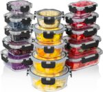 Razab 30 PC Glass Food Storage Containers with Lids - Reusable Glass Meal Prep C... - Image 2