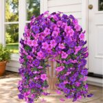 Realistic Artificial Flowers for Outdoors, 2 PCS Full UV Resistant Artificial Ou... - Image 2