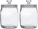 Ritayedet Half Gallon Glass Jars with Lid, Wide Mouth Cookie Jars Set of 2, Apot... - Image 2