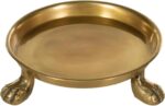 Round Clawfoot Dish — by Alice Lane Home Collection — Gold — for Home Decor, Can... - Image 2
