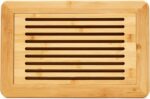 RoyalHouse Large Premium Natural Bamboo Bread Cutting Board with Crumb Tray, Bre... - Image 2