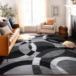 Rugshop Contemporary Abstract Circles Perfect for high Traffic Areas of Your Liv... - Image 2