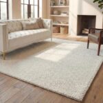 SAFAVIEH Area Rug 8x10 - Natura Collection - Large - Ivory, Handmade Wool Blend,... - Image 2