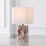 SAFAVIEH Couture Lighting Collection - Lisabryna White & Red Marble Table Lamp w... - Image 2