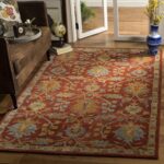 SAFAVIEH Heritage Collection 5' x 8' Red / Multi HG417Q Handmade Traditional Ori... - Image 2