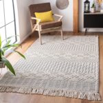 SAFAVIEH Natura Collection Area Rug - 6' x 9', Ivory & Grey, Handmade Moroccan B... - Image 2