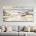 SENROLAN Extra Large Coastal Wall Art for Living Room, Horizontal Seascape Canva... - Image 2