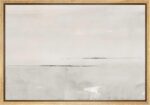SIGNWIN Framed Canvas Print Wall Art Gray Watercolor Pastel Landscape Abstract S... - Image 2