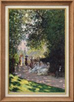 SIGNWIN Premium Framed Wall Art The Park Monceau by Claude Monet Historic Classi... - Image 2