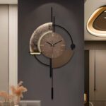 SIN&MI Wall Clock,Decorative Wall Clocks with Pendulum,Silent Quality Quartz Clo... - Image 2