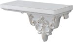 SOFE French Wooden Shelf for Wall, 14 Inch Long Floating Shelf, Vintage White De... - Image 2