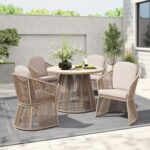SUNSITT Patio Chairs Set of 4, Woven Wicker Outdoor Dining Chair w/Weather-Resis... - Image 2