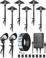 SUNVIE All-in-ONE Landscape Lighting Kit 6-Pack LED Outdoor Pathway Lights, 2-Pa... - Image 2