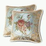 SZHELEJIAM Pillow Covers Set of 2, Jacquard Vintage Embroidered Pillow Cover, So... - Image 2