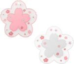 Sakura Coffee Cup Mat Kawaii Coaster 2PCS Cute Cherry Blossom PVC Home Tea Mug P... - Image 2