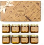 Scented Candles for Home, 8 Pack Soy Wax Candle Set, Aromatherapy Candles, Amber... - Image 2