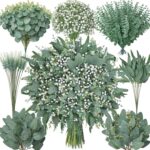 Serwalin 180 Pcs 7 Kinds Mixed Artificial Eucalyptus Greenery Stems Bulk, Baby B... - Image 2