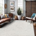 Soft Loop Rug, 10x14,White, Indoor Area Rug, Modern, Luxury, Abstract, Soft Pile... - Image 2