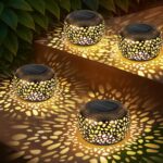Solar Lantern Outdoor Patio Decor: 4 Pack Solar Lanterns Outdoor Waterproof, Hol... - Image 2
