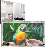 Soulaca 31.5 inches Smart Magic Mirror 4K LED TV for Bathroom Water Resistant IP... - Image 2