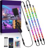StoneBanks LED Strip Lights, 11.8FT (4x1.0FT Pre-Cut) RGB 5050 Color Changing Sm... - Image 2