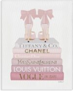 Stupell Industries 'Chic Shoes Glam Bookstack', Canvas Art, 16 x 20 Inches, Easy... - Image 2