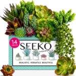 Succulents Plants Artificial 14 Pcs Realistic Premium Fake Succulents Faux for I... - Image 2