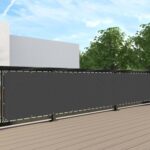 SunnyRoyal 3'x12' Balcony Privacy Fence Screen Apartment Railing Deck Cover, 3FT... - Image 2