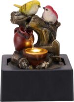 TERESA'S COLLECTIONS Tabletop Water Fountain Outdoor for Home Decor, Birds Statu... - Image 2