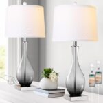 Table Lamps Set of 2 with Touch Control, 3-Way Dimmable Modern Glass table lamp ... - Image 2