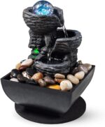 Tabletop Fountain Indoor Waterfall Meditation Fountain Like Layers of Rock Deskt... - Image 2
