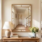 Tangkula 36" x 24" Gold Rectangle Wall Mirror, Decorative Mirror with Beaded Fra... - Image 2