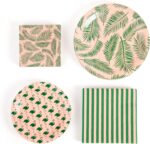 Tropical Luau Party Paper Plate and Napkin Set - Premium Quality, 80 Count, Serv... - Image 2