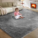 Ultra Soft Rug for Living Room, 6X9 Fluffy Shag Area Rug for Bedroom, Modern Sha... - Image 2