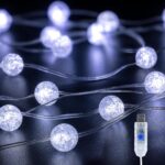 Upgrade Globe String Lights,10FT 30 LED USB Fairy Lights,8 Modes Crystal Crackle... - Image 2