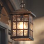 Urban Ambiance Luxury Craftsman Outdoor Pendant Light, Medium Size: 15" H x 9.5"... - Image 2