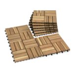 VICTORY RELAX Natural Acacia 12x12 Interlocking Wood Deck Tiles for Balcony, Gar... - Image 2